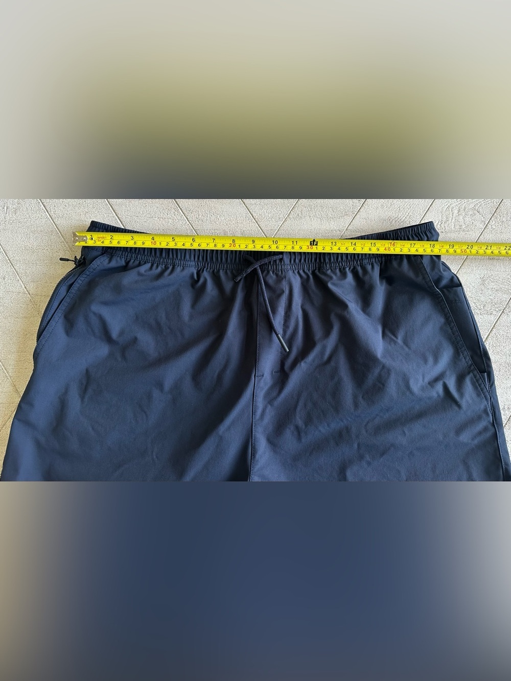 BYLT Premium Basics Mens 3XL Navy Athletic Performance Stretch Activewear Shorts - Picture 11 of 12